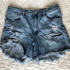 just USA denim cutoff shorts